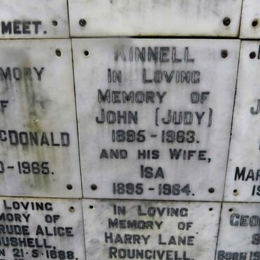 KINNELL John 1895-1963 &amp; Isa 1895-1964