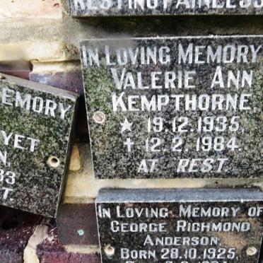 KEMPTHORNE Valerie Ann 1935-1984