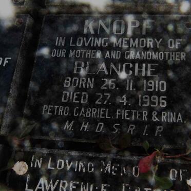 KNOPF Blanche 1910-1996