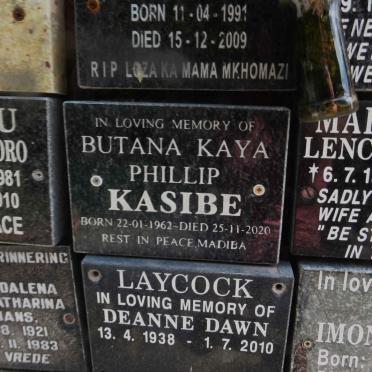 KASIBE Butana Kaya Phillip 1962-2020
