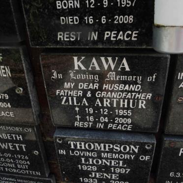 KAWA Zila Arthur 1955-2009