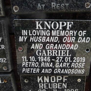 KNOPF Gabriel 1946-2019