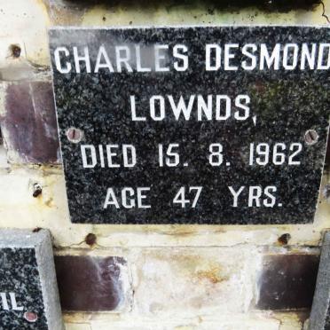 LOWNDS Charles Desmond -1962