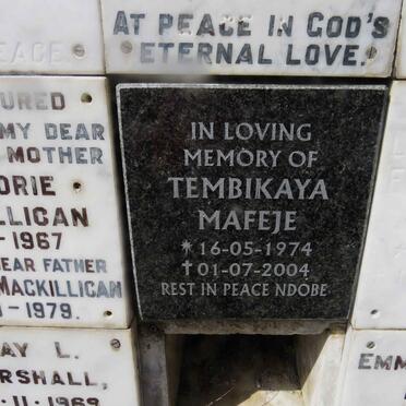 MAFEJE Tembikaya 1974-2004