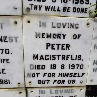 MAGISTRELIS Peter -1970