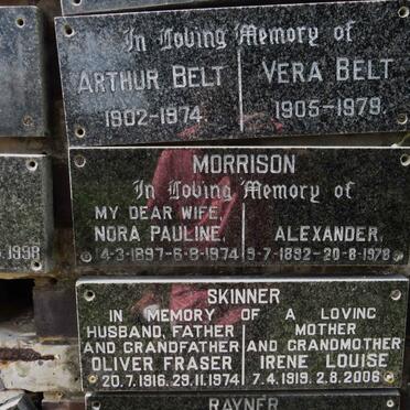 MORRISON Alexander 1892-1978 &amp; Nora Pauline 1897-1974