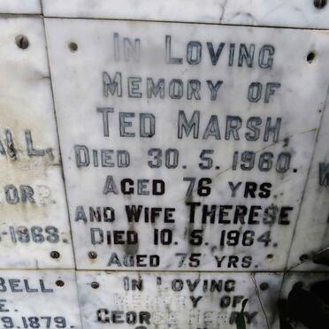 MARSH Ted -1960 &amp; Therese -1964