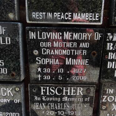 MINNIE Sophia 1927-2000