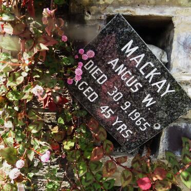 MACKAY Angus W. -1965