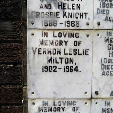 MILTON Vernon Leslie 1902-1964
