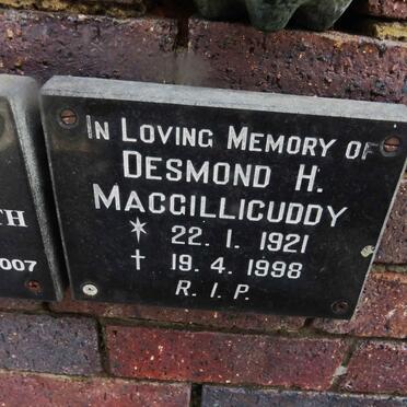 MACGILLICUDDY Desmond H. 1921-1998