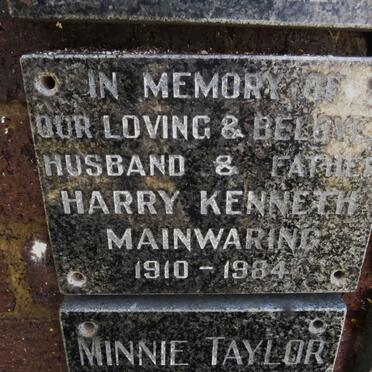 MAINWARING Harry Kenneth 1910-1984