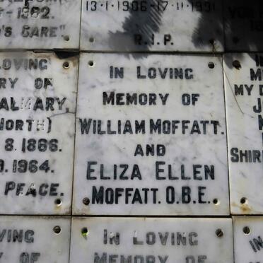 MOFFATT William &amp; Eliza Ellen