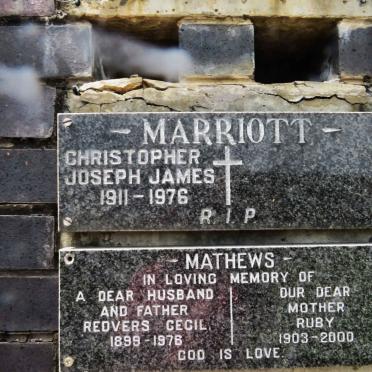 MARRIOTT Christopher Joseph James 1911-1976