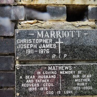MARRIOTT Christopher Joseph James 1911-1976