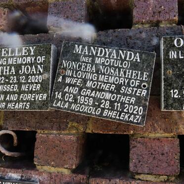MANDYANDA Nonceba Nosakhele nee MPOTULO 1959-2020