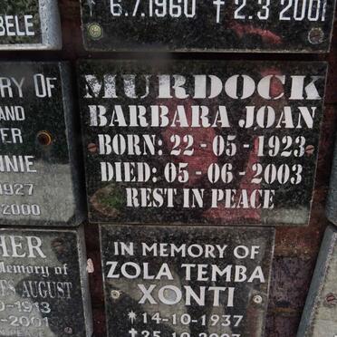MURDOCK Barbara Joan 1923-2003