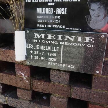 MEINIE Leslie Melville 1949-2020