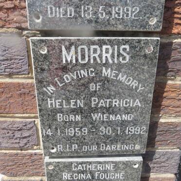 MORRIS Helen Patricia nee WIENAND 1959-1992