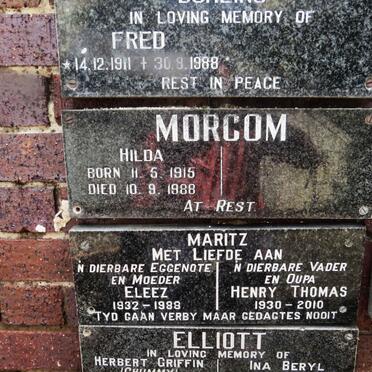 MORCOM Hilda 1915-1988