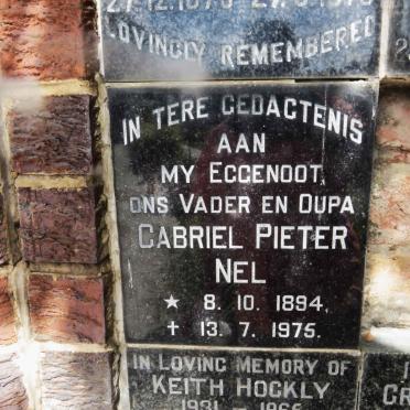 NEL Gabriel Pieter 1894-1975