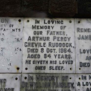 RUDDOCK Arthur Percy Grevile -1964