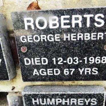 ROBERTS George Herbert -1968