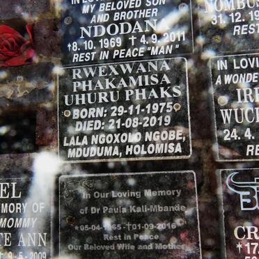 RWEXWANA Phakamisa Uhuru Phaks 1975-2019