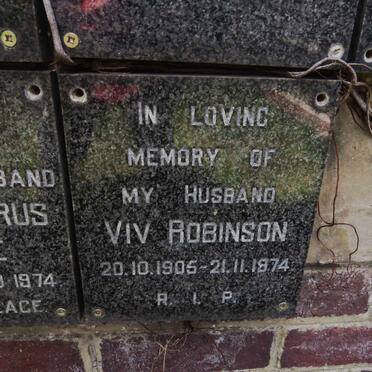 ROBINSON Viv 1905-1974