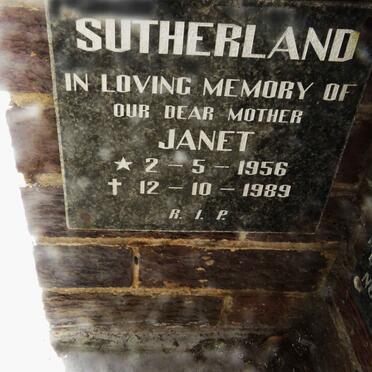 SUTHERLAND Janet 1956-1989