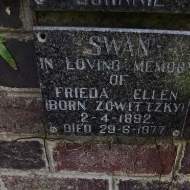 SWAN Frieda Ellen nee ZOWITTZKY 1892-1977