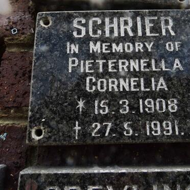 SCHRIER Pieternella Cornelia 1908-1991