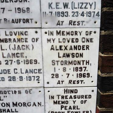 STORMONTH Alexander Lawson 1897-1969