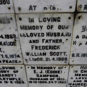 SCOTT Frederick William 1908-1968