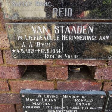 STAADEN J.J., van 1921-1984