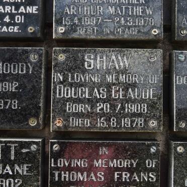 SHAW Douglas Claude 1908-1978