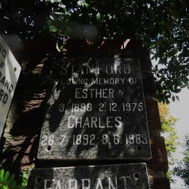 STANFORD Charles 1892-1983 &amp; Esther 1898-1975