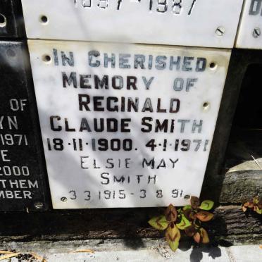 SMITH Reginald Claude 1900-1971 &amp; Elsie May 1915-1991