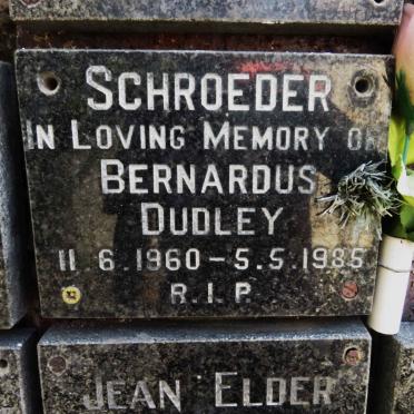 SCHROEDER Bernadus Dudley 1960-1985