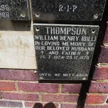 THOMPSON William Henry 1924-1979
