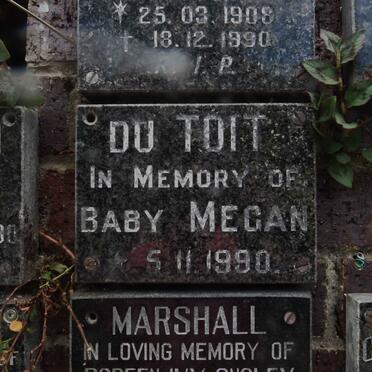 TOIT Megan, du -1990