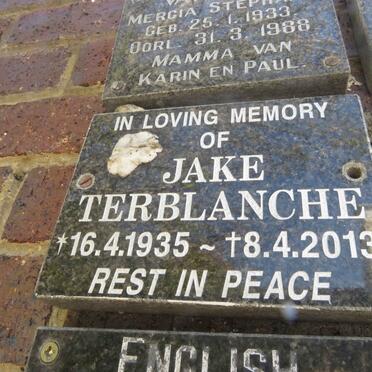 TERBLANCHE Jake 1935-2013
