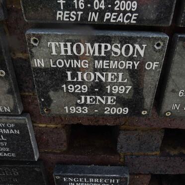 THOMPSON Lionel 1929-1997 &amp; Jene 1933-2009
