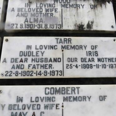 TARR Dudley 1902-1973 &amp; Iris 1909-1977