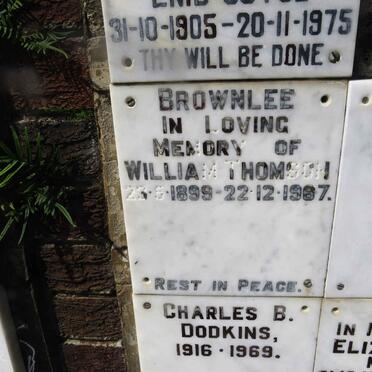 THOMSON William 1899-1987