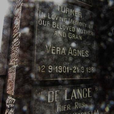 TURNER Vera Agnes 1901-1987