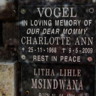 VOGEL Charlotte Ann 1968-2009