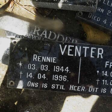 VENTER Freek 1942-2017 &amp; Rennie 1944-1996