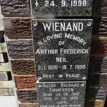 WIENAND Arthur Frederick Neil 1926-1998
