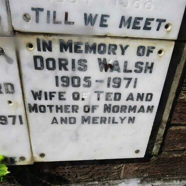 WALSH Doris 1905-1971